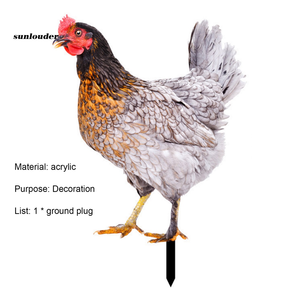 Mô Hình Con Gà Trống Trang Trí Sân Vườn