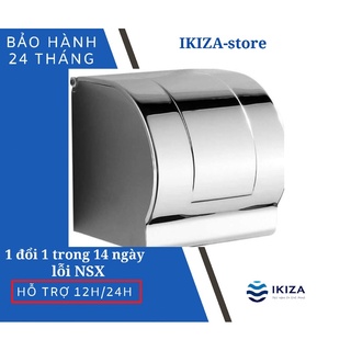Hộp đựng giấy vệ sinh kín inox 304 cao cấp nhà tăm, lô giấy vệ sinh inox 304 nhà tắm, LGK04