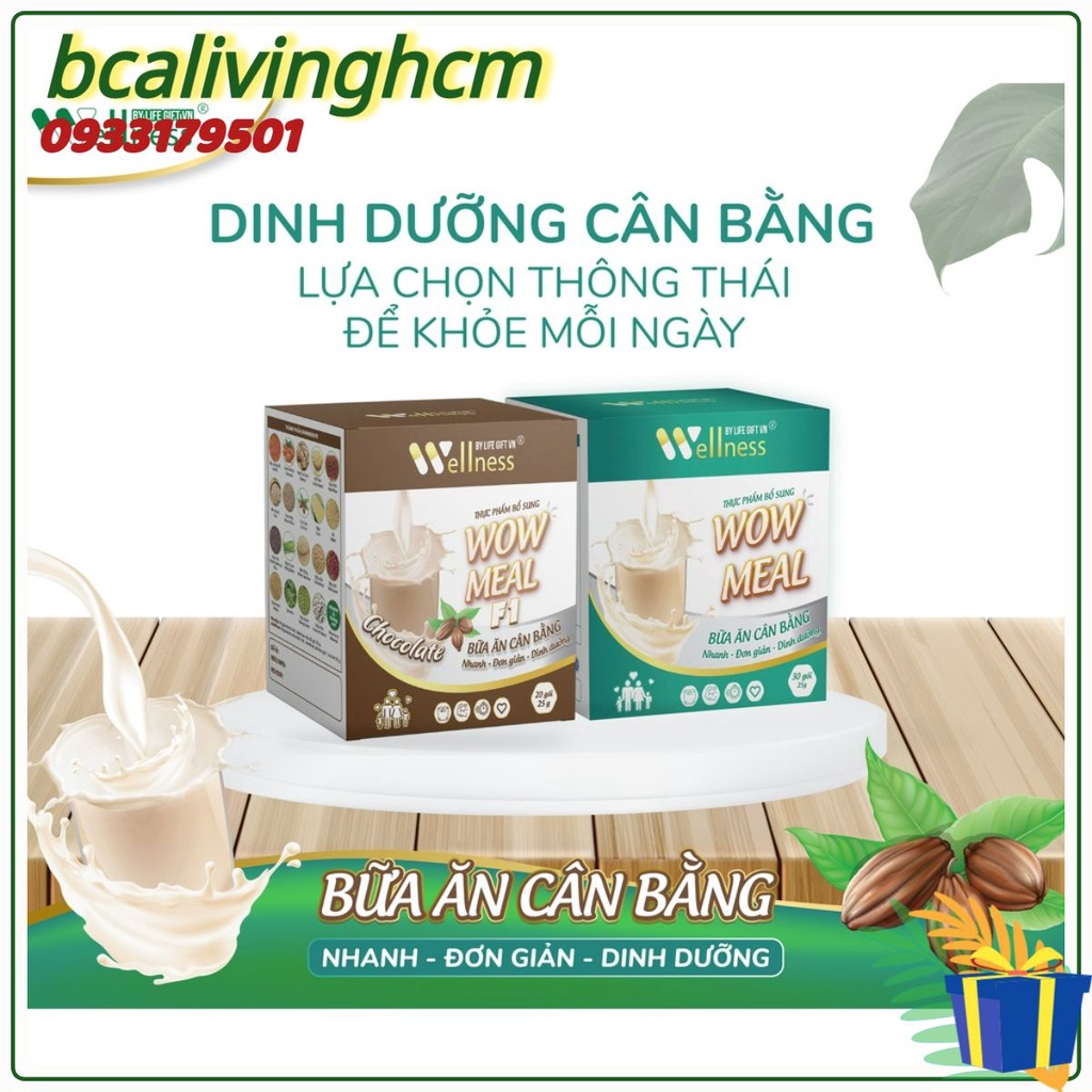 Thực Phẩm Bổ Dưỡng Bữa Ăn Lành Mạnh Wow Meal Cho Người Có Nhu Cầu Giảm Cân vóc dáng mới.