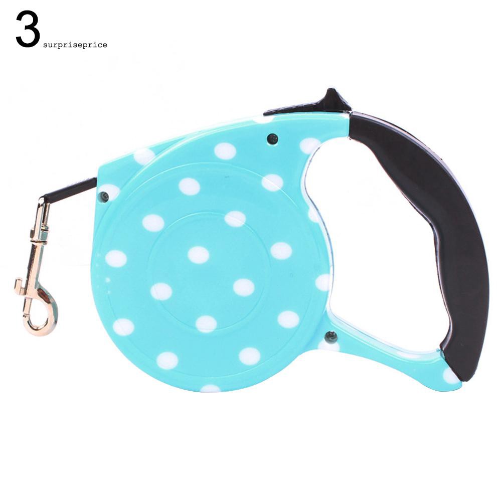 Phụ kiện dây dài 5m dùng để dắt cún và mèo đi dạo với nhiều họa tiết và màu sắc dễ thương