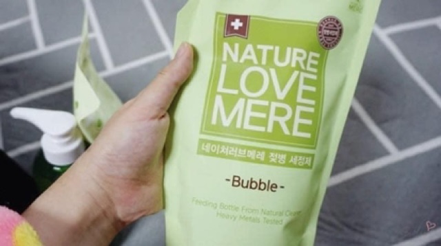 Nước rửa bình sữa Nature Love Mere Hàn Quốc cao cấp an toàn từ tự nhiên chai/ túi 550/500ml
