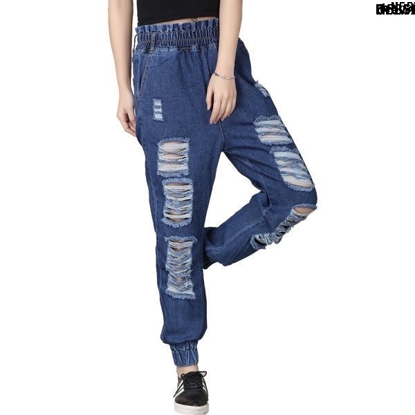 Áo Sơ Mi Denim Màu Trắng Thời Trang Xu Hướng Hàn QuốcQuần Dài Ống Rộng Lưng Thun Phối Dây Rút Thời Trang Xuân Thu Trẻ Trung Cho Nữ