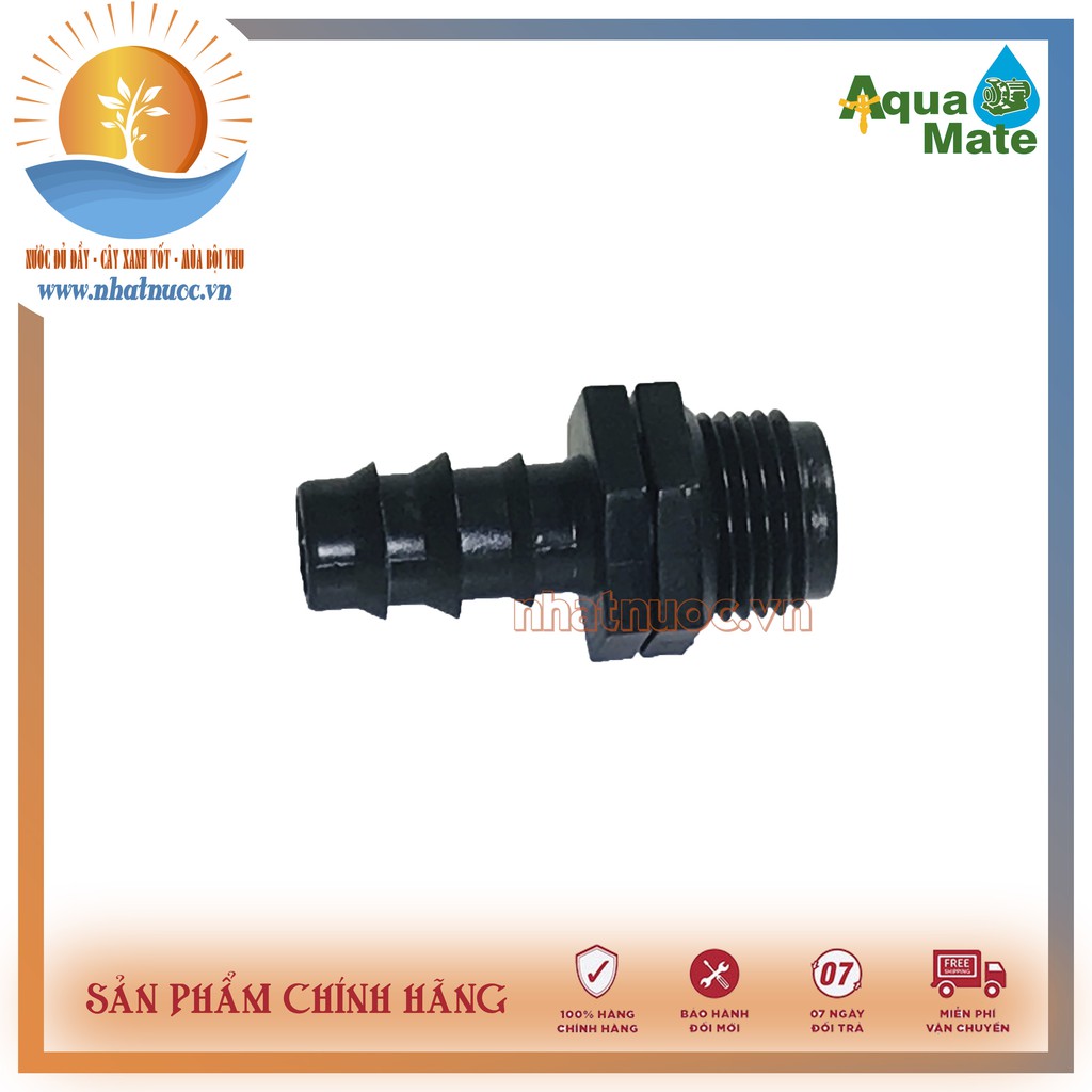 Phụ kiện kết nối Aquamate MC-012012 kết nối bằng ren ngoài D21 với ống PE D20