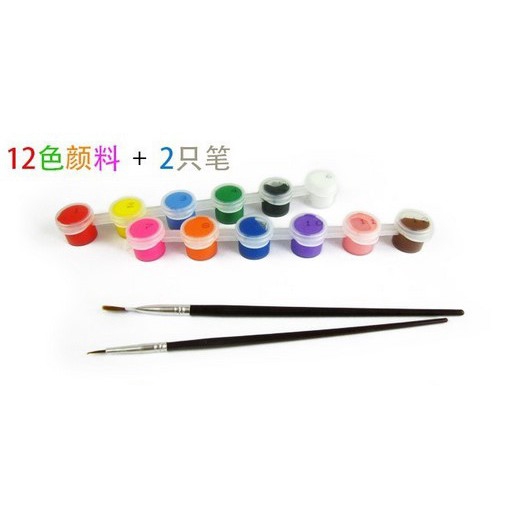 Bộ sơn màu acrylic 12 màu chuyên dụng cho vẽ tranh