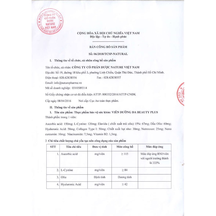 Viên Uống Trắng Da BEAUTY PLUS