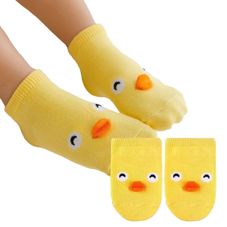 Vớ cotton Chống Trượt Hình Động Vật Dễ Thương Cho Bé