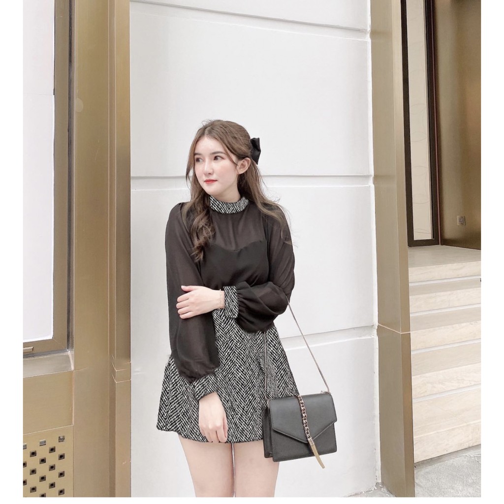 SET ÁO VOAN CV BỐ |ảnh thật treo manocanh|