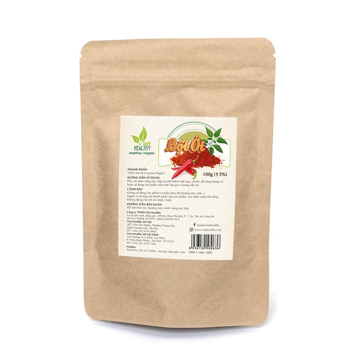 Bột ớt Cayenne Pepper Viet Healthy 100g