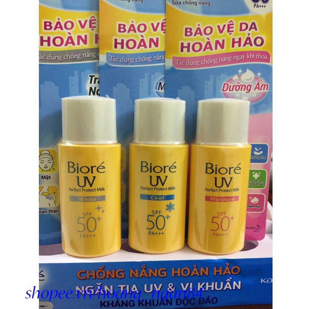 Sữa Chống Nắng Biore UV Perfect Protect Milk SPF 50 PA+++ 25ml 100% Hana18 cung cấp hàng 100% chính hãng