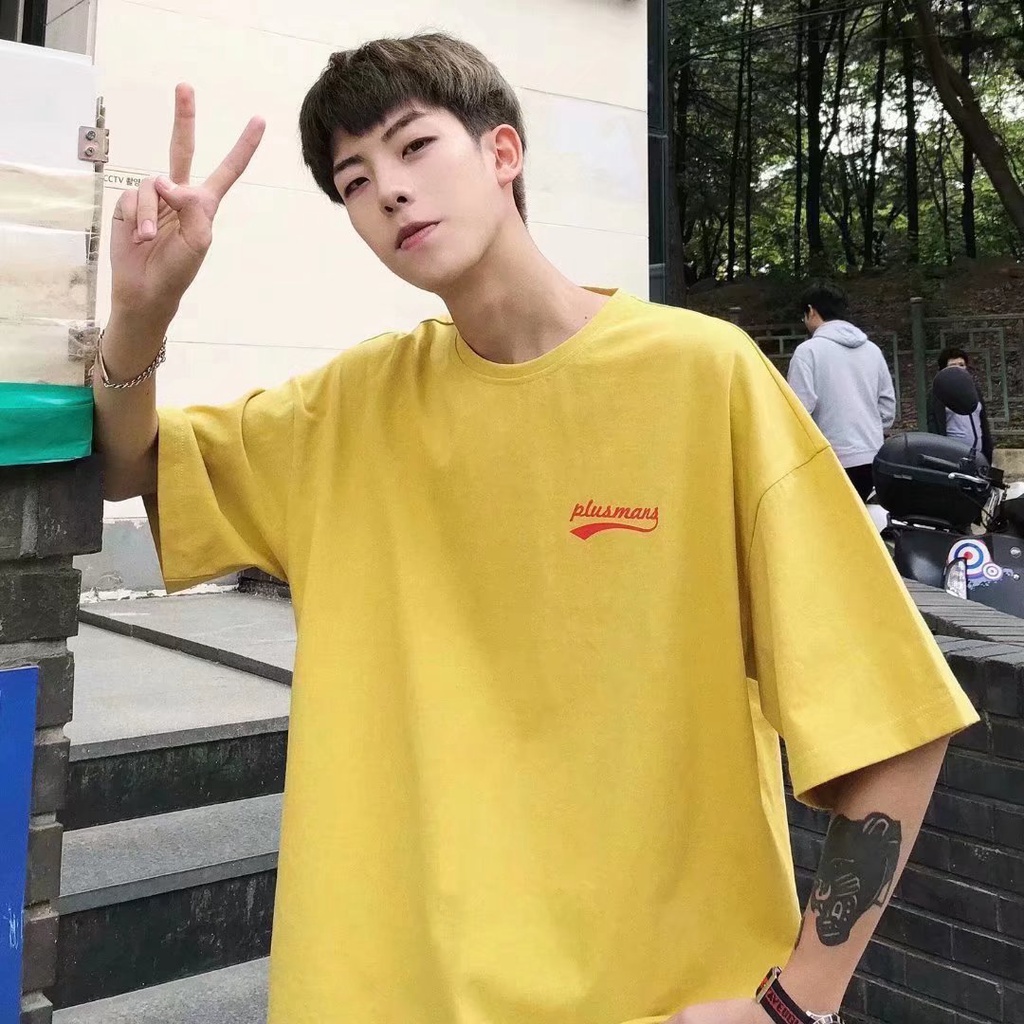 Áo Thun Tay Ngắn Dáng Rộng In Chữ Phong Cách Hip Hop Đường Phố Hàn Quốc Thời Trang Mùa Hè Cho Nam Và Nữ