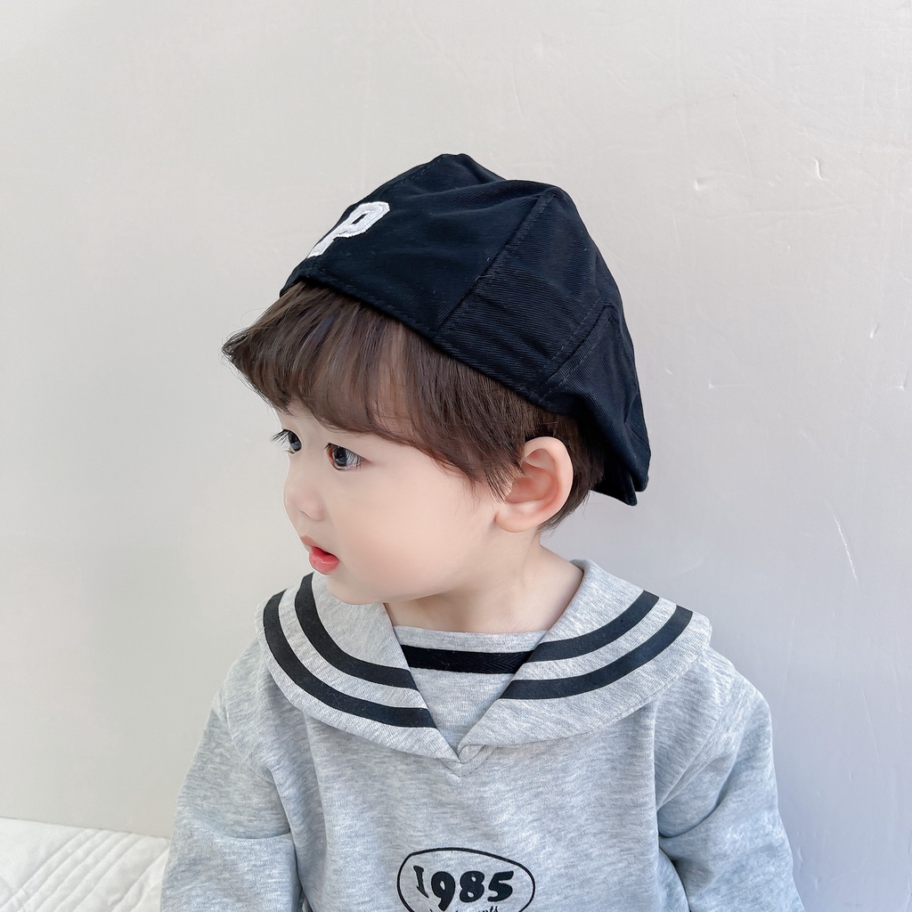 Nón Beret In Họa Tiết Dễ Thương Cho Bé