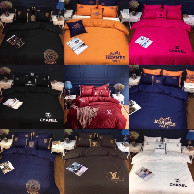 Set chăn ga gối thương hiệu Cotton, hàng nhập loại 1.