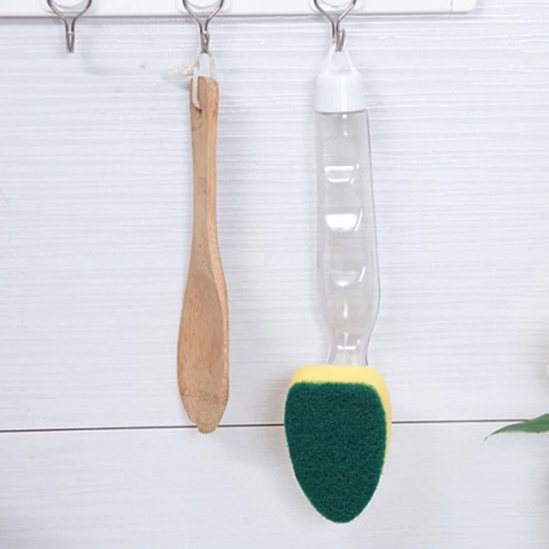 Bàn chải mút tay cầm dài tự động dùng vệ sinh nhà bếp tiện dụng