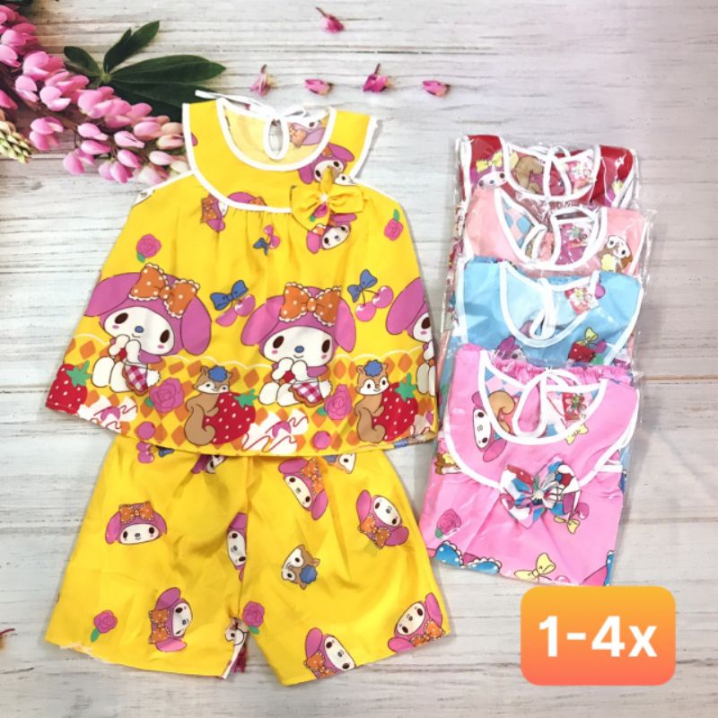 bộ lụa xinh bé gái tự chọn