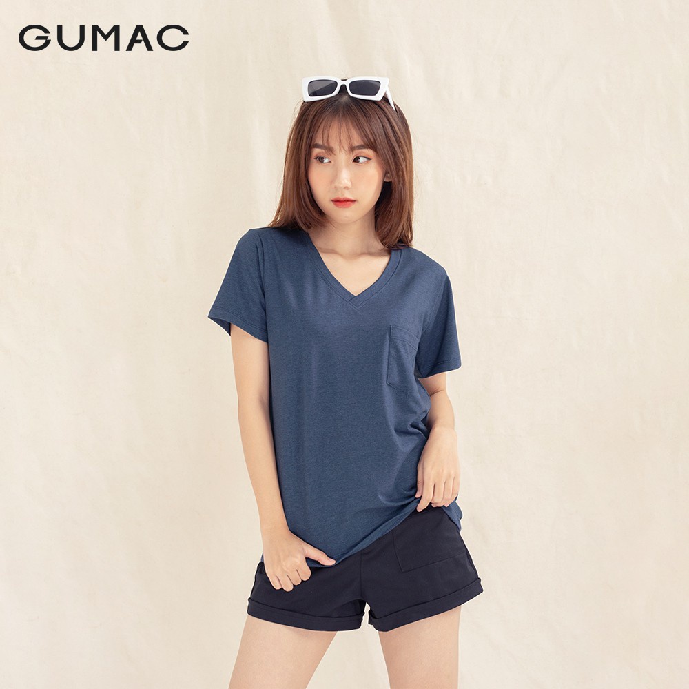 Áo thun cổ tim túi đắp ATA10100 GUMAC
