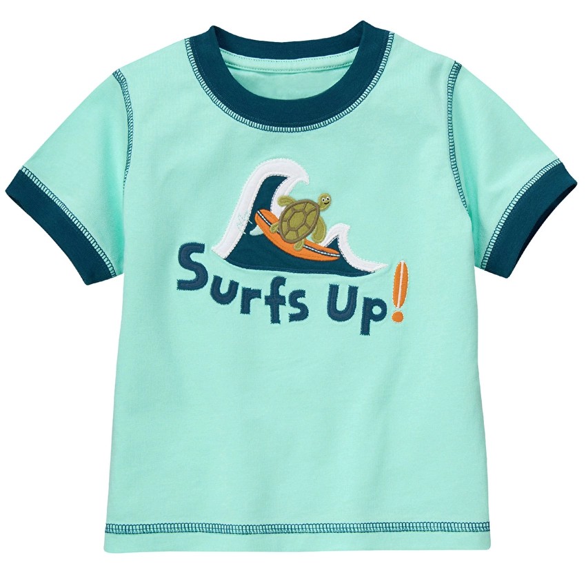 Áo phông bé trai Gymboree Surf's Up Sea Turtle Tee (Xanh ...