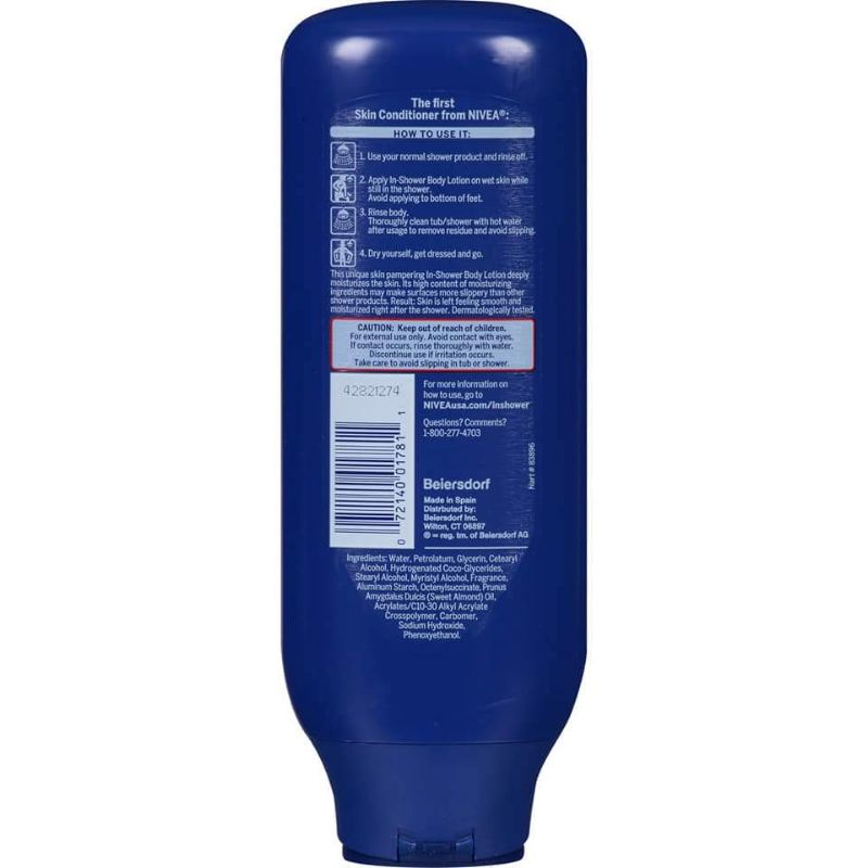 (HÀNG MỸ)Dưỡng thể cho da khô dùng khi tắm Nivea In-Shower Body Lotion