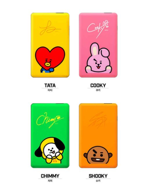 Sạc dự phòng BT21 5000mah ~ 10.000mah hàng Official.