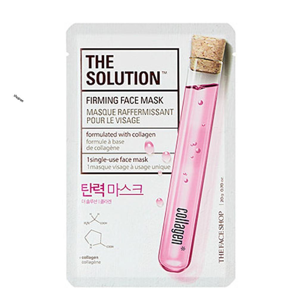 [THE FACE SHOP] Chăm sóc làm sáng & đàn hồi THE SOLUTION MASK 20 SHEET