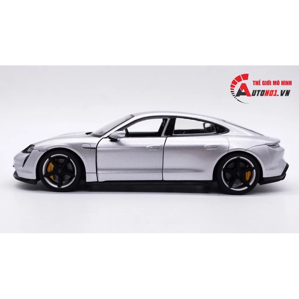 MÔ HÌNH XE PORSCHE TAYCAN TURBO S SILVER 1:24 WELLY 7501