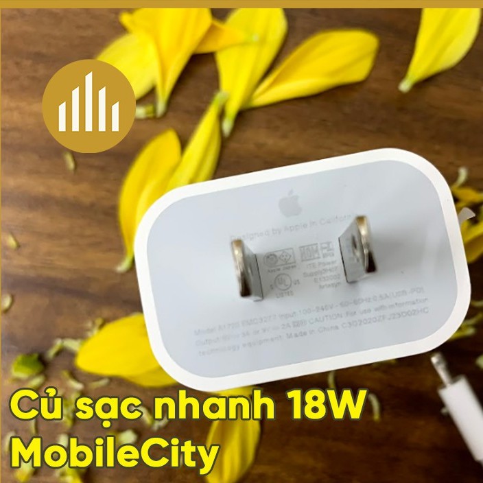 [Mã ELMSM3 giảm 20K đơn bất kì] Cáp, củ sạc nhanh iPhone 18W, 20W ( iPhone 11 Pro Max, iPhone 12 Pro Max) Giá Rẻ