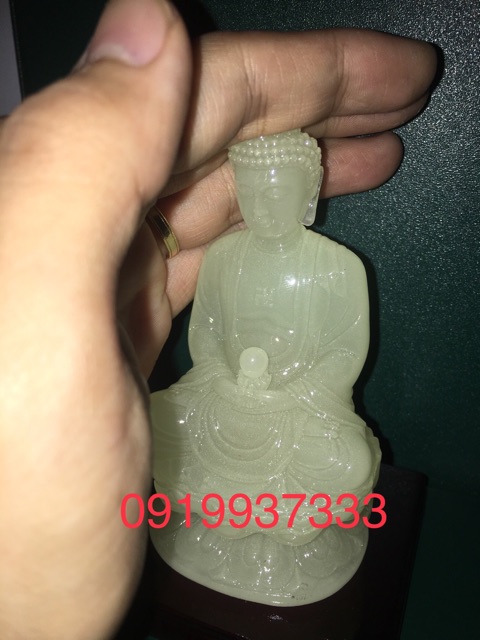 Tượng phật a di đà dạ quang cao 11 cm