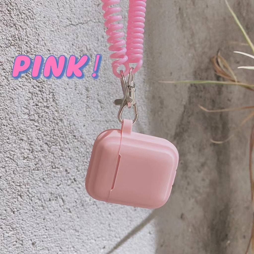 Vỏ bảo vệ hộp sạc tai nghe bluetooth không dây bằng Tpu chống thất lạc thích hợp cho Airpods 1 / 2 Pro 3