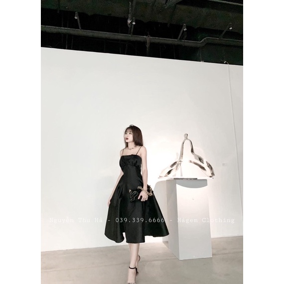 Váy tacfa 2 dây nhún bồng ngực siêu hach dáng