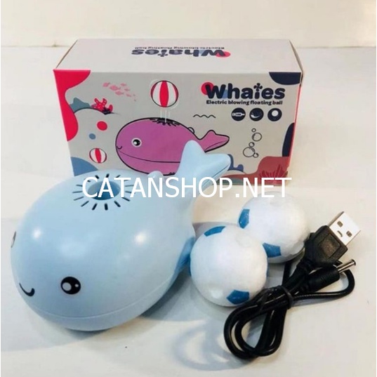 Cá heo thổi bóng bay trên không siêu dễ thương , quạt cá heo mini cho bé kèm sạc usb. Đồ chơi trẻ em phát triển trí tuệ