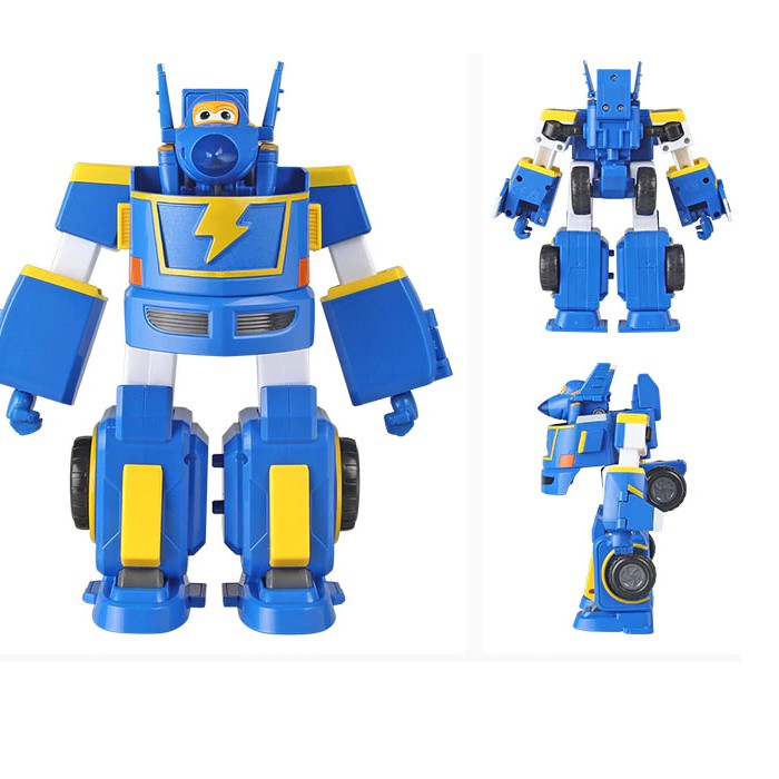 Mô hình máy bay Jerome cuồng phong mini và robot cỡ lớn đồ chơi trẻ em super wings đội bay siêu đẳng