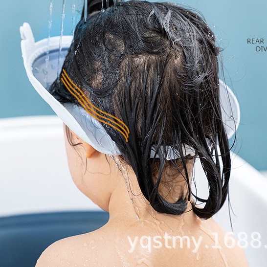 Mũ gội đầu nhựa đàn hồi, cứng cáp, nón gội đầu siêu bền và an toàn cho trẻ, hình heo dễ thương - #mugoidau
