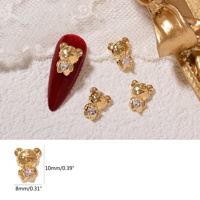 Phụ Kiện Đá Zircon Lấp Lánh Trang Trí Móng Tay Mừng Năm Mới