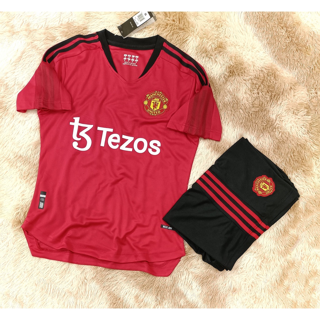 Áo Tập Trước Trận Đấu MU, Áo Bóng Đá Nam Mùa 21/22 Áo Thể Thao Áo Jersey, Tập Bóng Đá Ngắn Tay