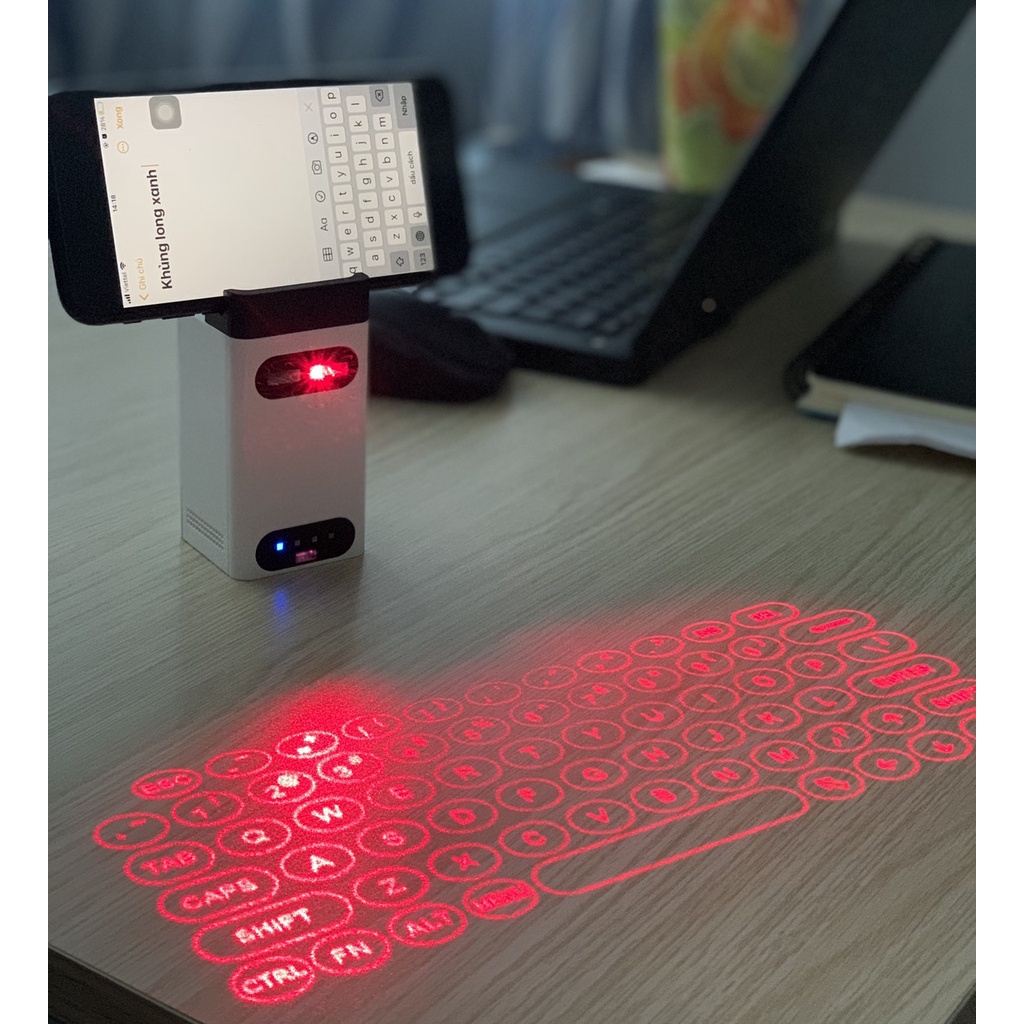 Bàn phím laser bluetooth không dây Model M1 Kết nối Điện Thoại Thông Minh/Máy Tính Bảng/Laptop