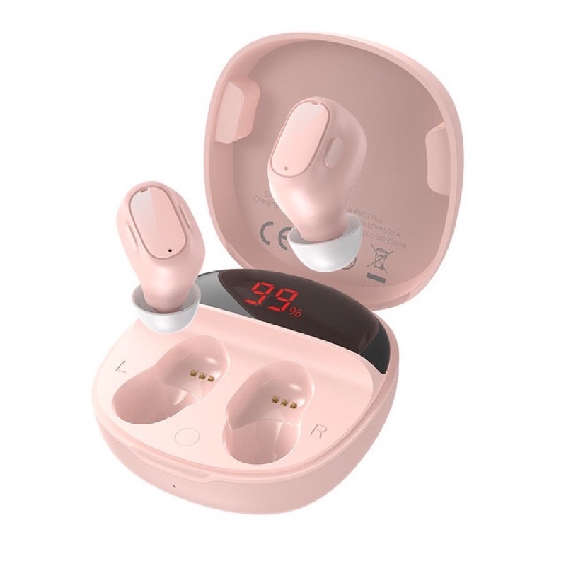 Tai nghe bluetooth Baseus WM01 Plus Bluetooth 5.0 không dây chống thấm nước chính hãng Baseus