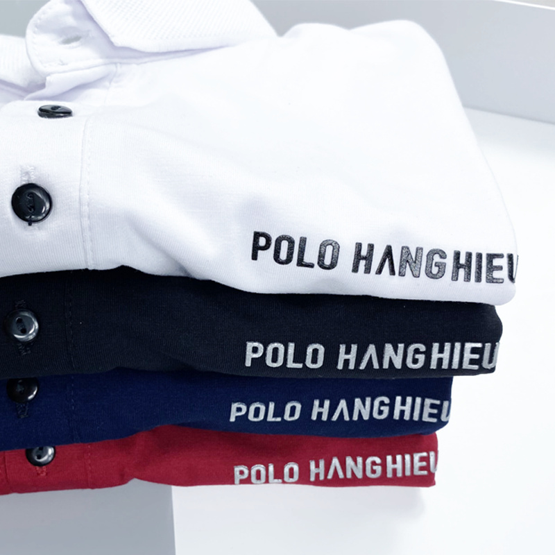 Áo thun polo nam trơn cổ trụ POLO HΛNGHIEU, vải thun cotton CVC co dãn nhẹ, form slim tôn dáng lịch lãm - POLO HΛNGHIEU | BigBuy360 - bigbuy360.vn
