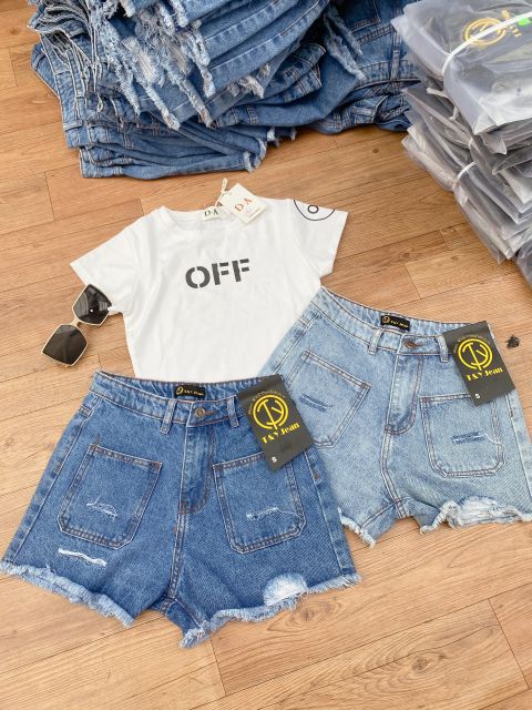 QUẦN SHORT NỮ SIZE NHỎ TÚI VUÔNG RÁCH T&amp;Y