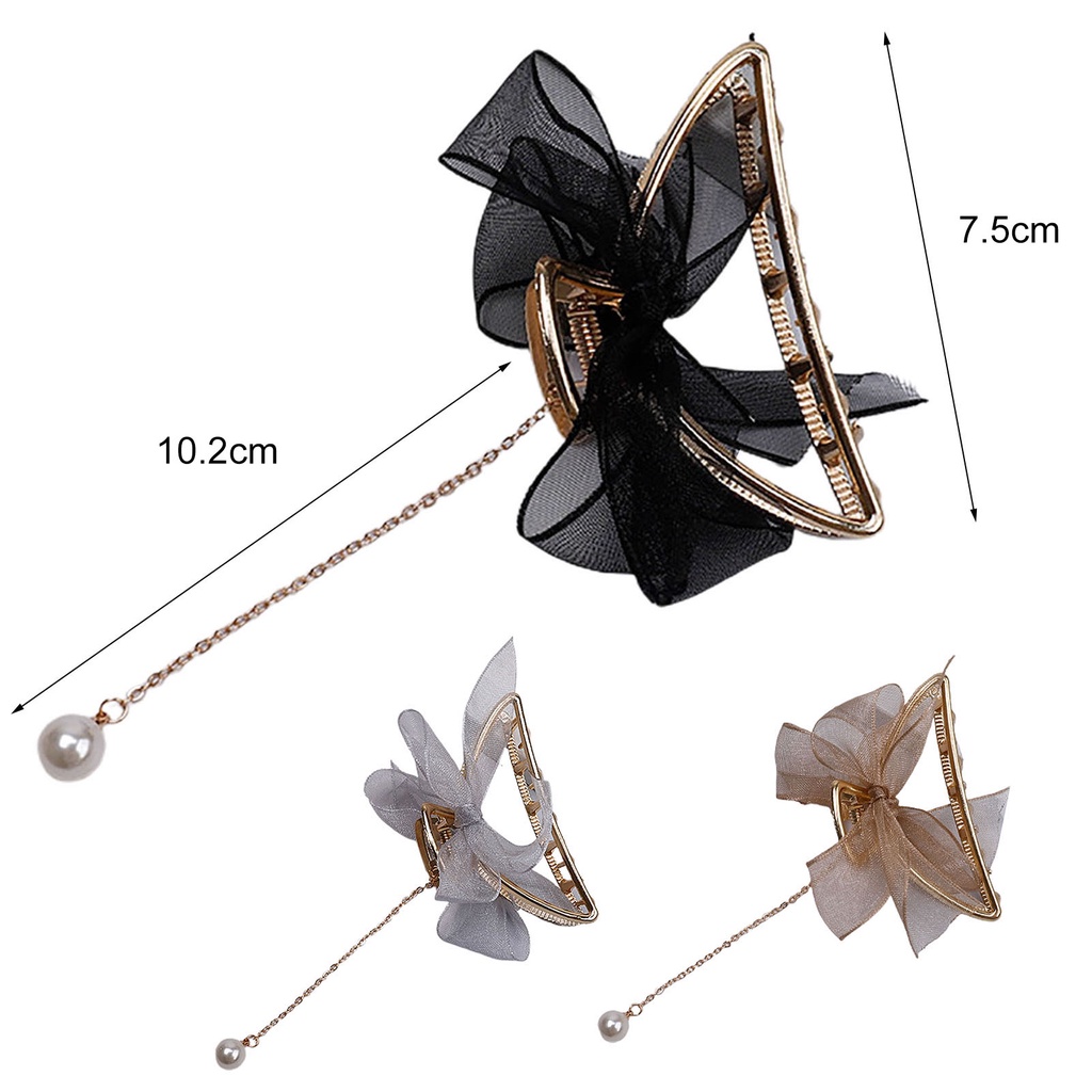 Kẹp tóc hình nơ thiết kế thoải mái dành cho nữ