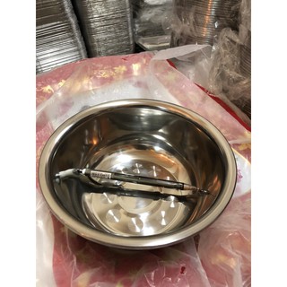[ Combo 3 cái] thau inox 18cm sâu lòng