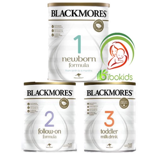 Sữa blackmores đủ số hộp 900g úc