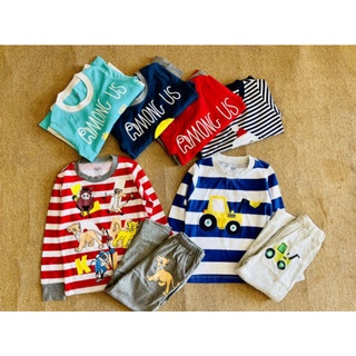 set 2 bộ gap cotton bé trai( hàng dư xịn)