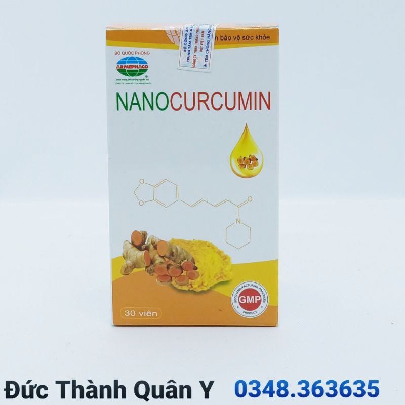 Nano Curcumin Lọ 30v - Bộ Quốc Phòng Sản Xuất