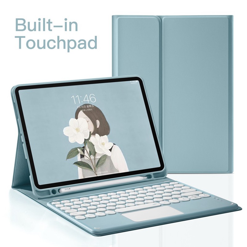 Bao da máy tính bảng có bàn phím bluetooth không dây cho iPad Air3 Air4 Pro10.5 Pro11 10.2 iPad 7th Gen 8th Gen 3j0