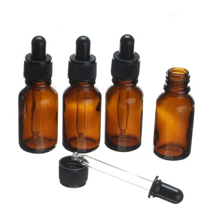 Lọ thuỷ tinh màu hổ phách đựng tinh dầu , 10ml