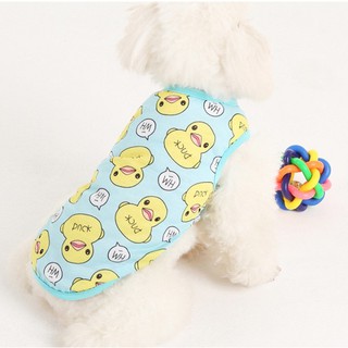 Áo Ba Lỗ Vịt Xanh - Quần áo cho chó mèo thú cưng