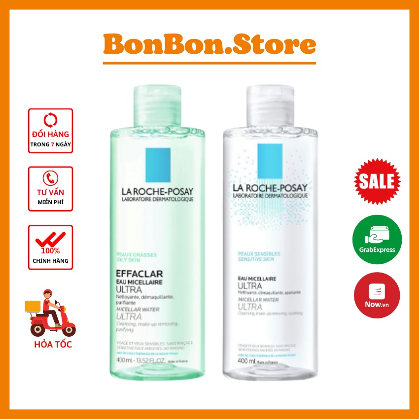 Nước tẩy trang La Roche Posay Purifying Micellar Water - Nước tẩy trang lành tính dịu nhẹ cho da nhạy cảm, xuất xứ Pháp
