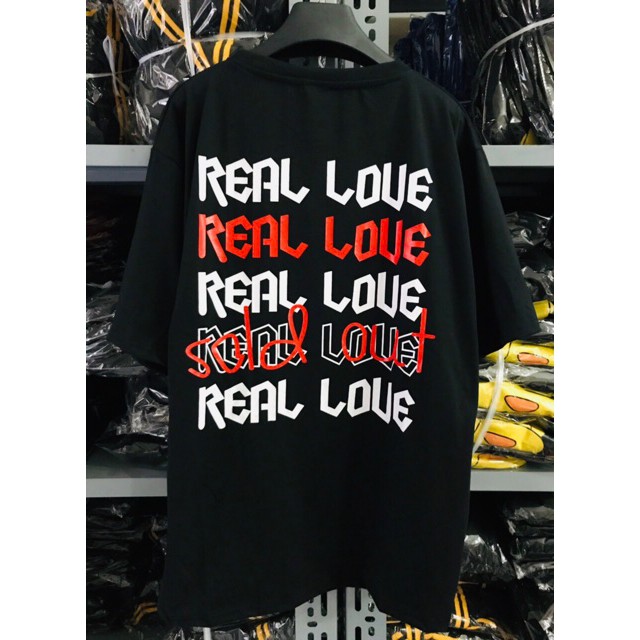 Nhập WA273 giảm 9k đơn từ 99k_ Áo Thun REAL LOVE Unisex