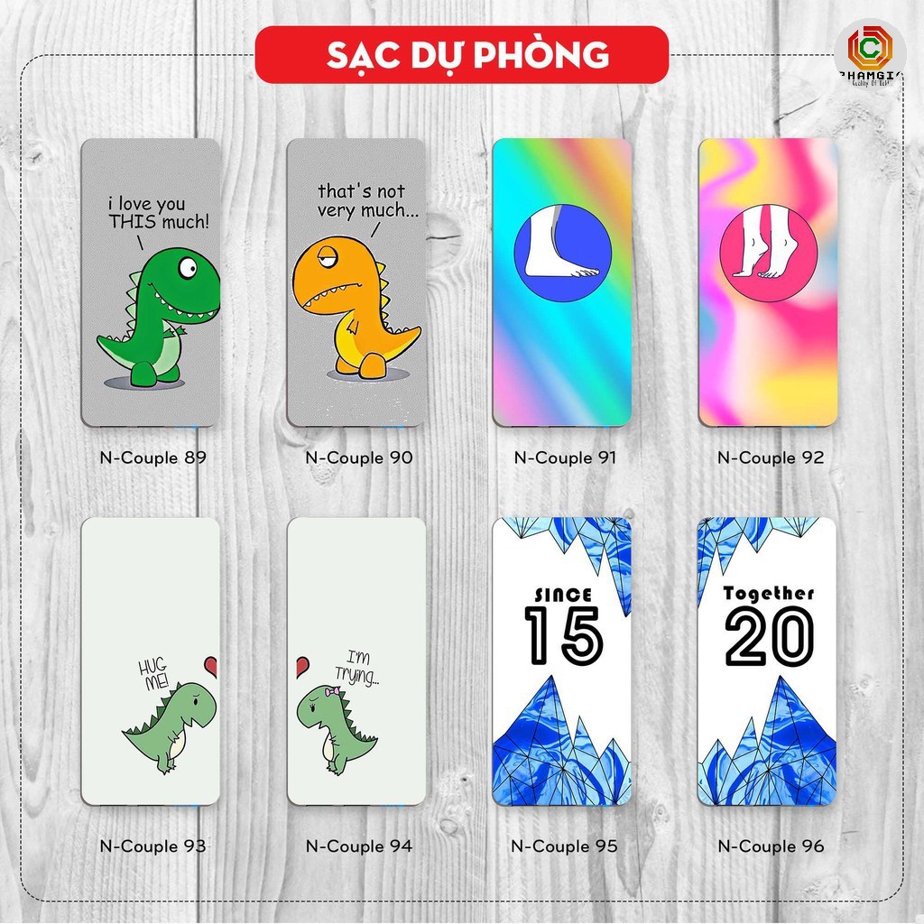 in logo, in hình trên Sạc dự phòng in hình sắc nét