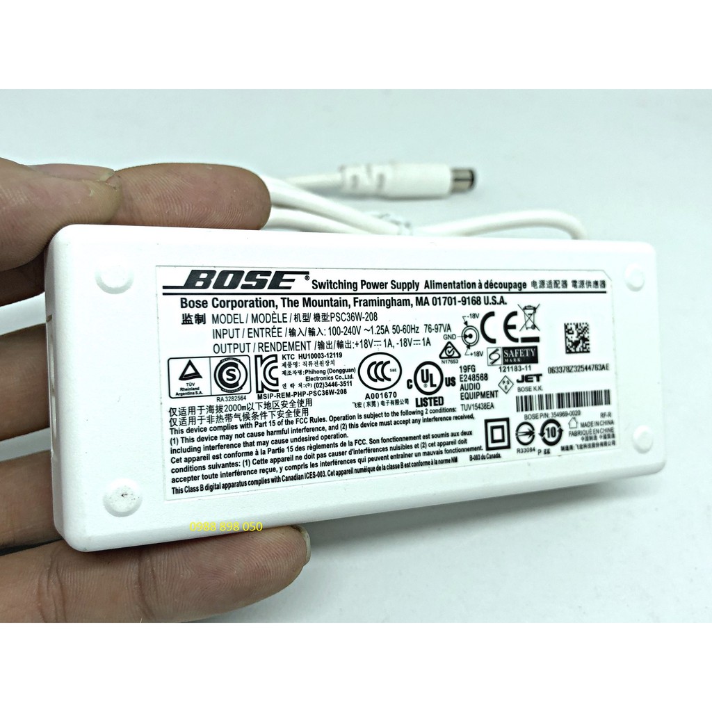 [Mã ELMS5 giảm 7% đơn 300K] Adapter nguồn Loa Bose SoundDock 18V 1A