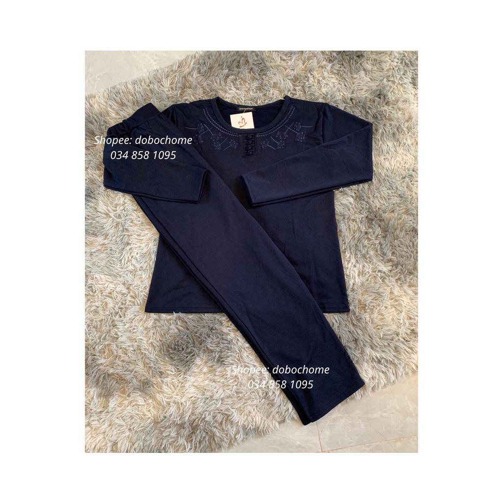 Đồ Bộ Tuổi Trung Niên Thu Đông Cho Phụ Nữ Trung Niên